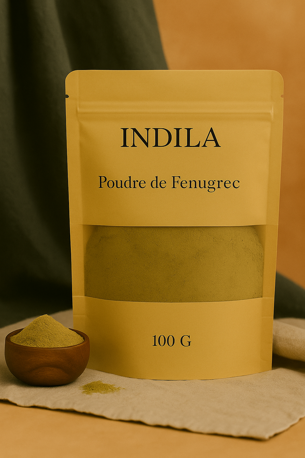 🌾 Poudre de Fenugrec – Soin fortifiant & pousse des cheveux