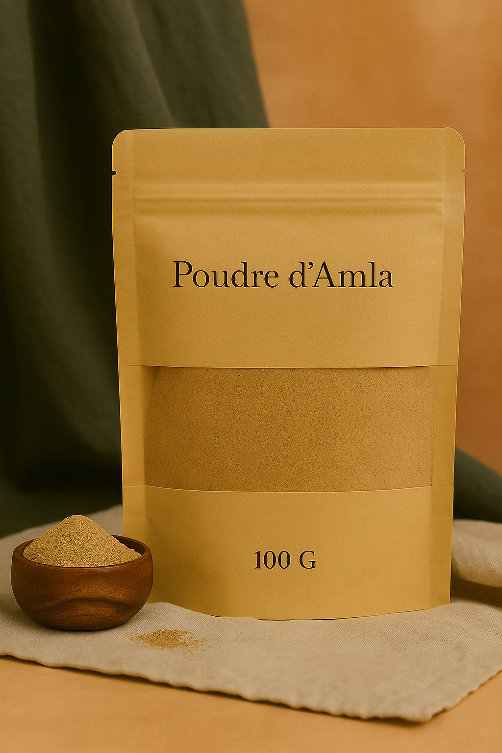 🌿 Poudre d’Amla – Fortifiant & éclat naturel des cheveux